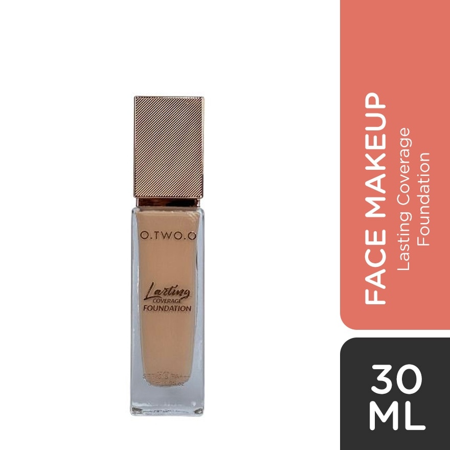 OTWOO Face Makeup Lasting Coverage Liquid Foundation 02 Light Beige 30ml image