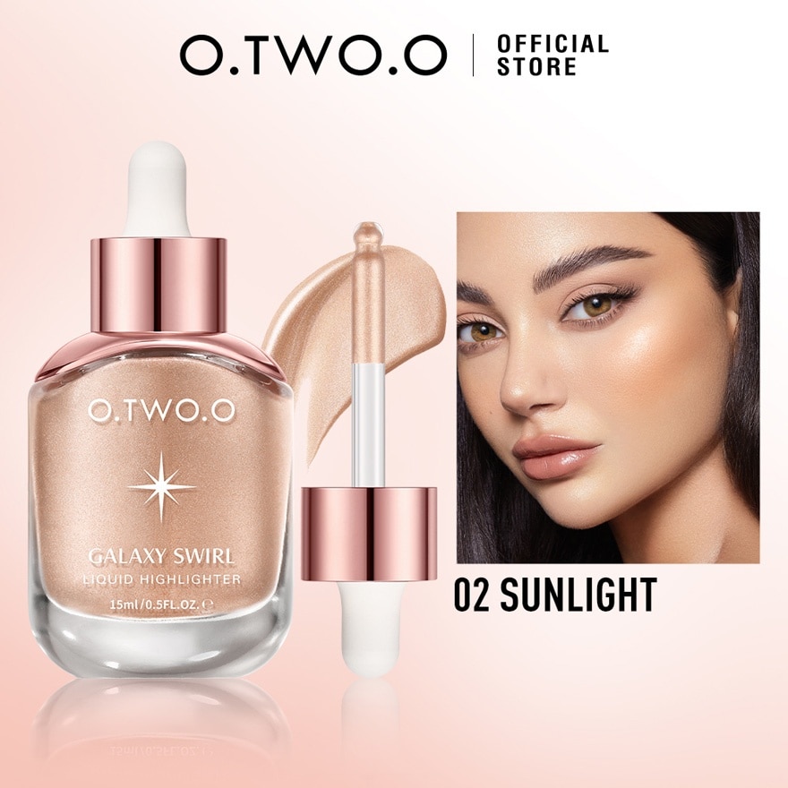 OTWOO Face Makeup Long Lasting Highlighter 02 Sunlight 15ml image