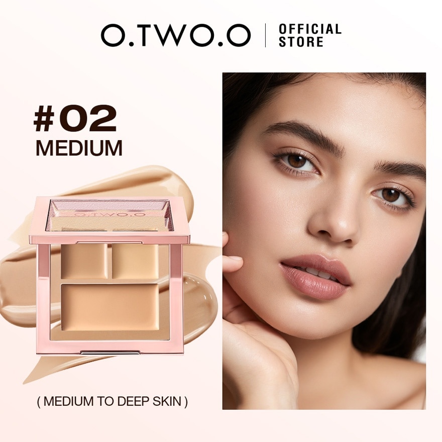 OTWOO Face Makeup Moisturizing High Coverage Concealer 02 Medium 30g image