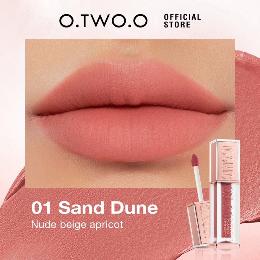 OTWOO Cream and Soft Texture 8 Colors Lip Gloss 01 Sand Dune 4g image