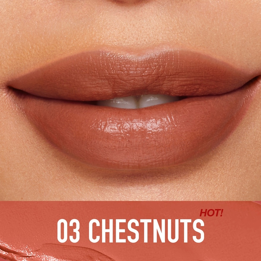 OTWOO Lip Makeup Hydrating Satin Lipstick 03 Chestnuts 3.8g image