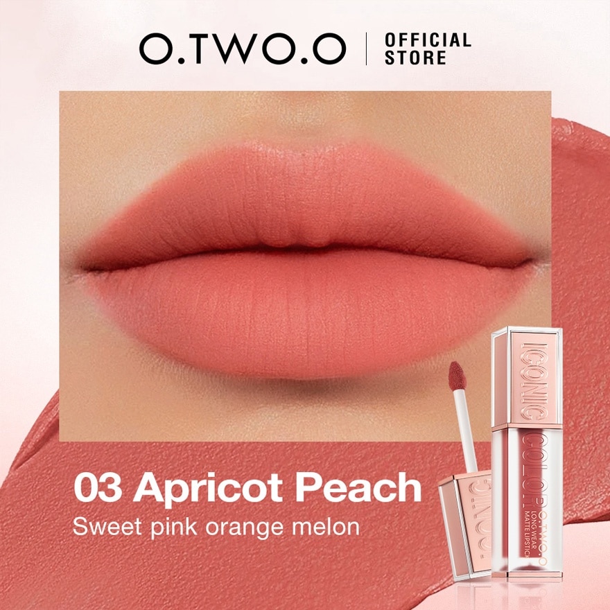 OTWOO Cream And Soft Texture 8 Colors Lip Gloss 03 Apricot Peach 4g image