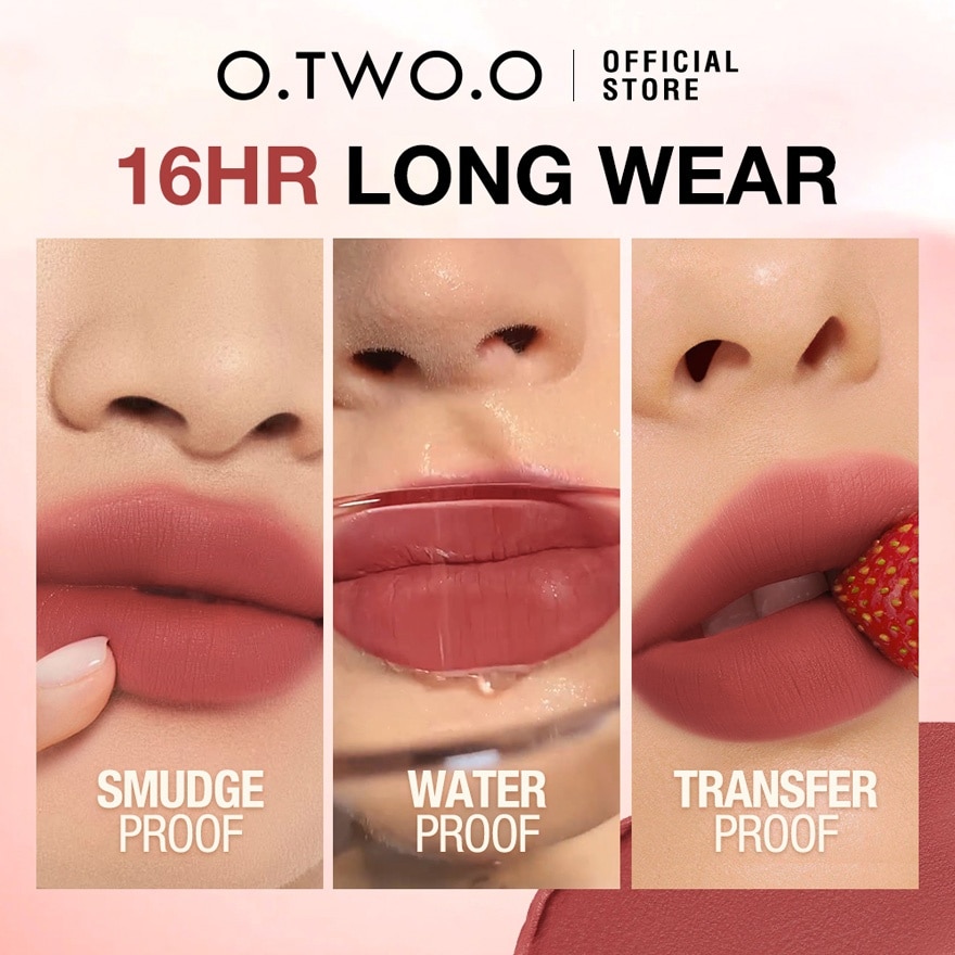 OTWOO Lip Makeup Cream and Soft Texture 8 Colors Lip Gloss 06 Amber Tea 4g image