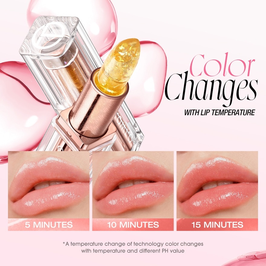 OTWOO Lip Makeup Color Changing Lip Balm Moisturizing Gold 01 Sunlight 3.3g image