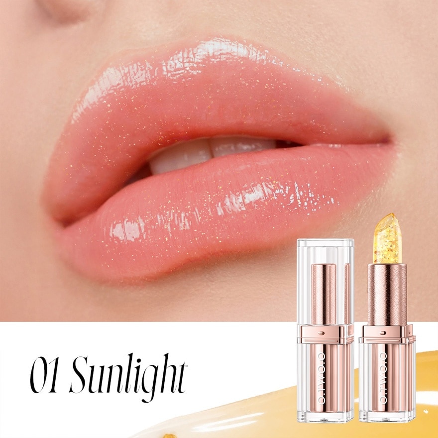 OTWOO Lip Makeup Color Changing Lip Balm Moisturizing Gold 01 Sunlight 3.3g image