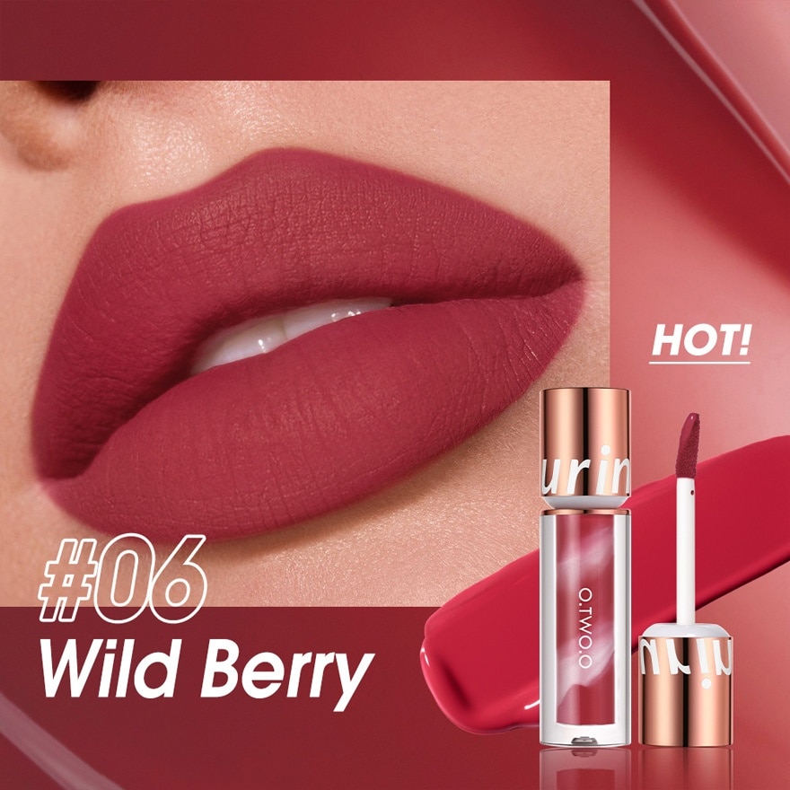 OTWOO Lip Makeup Ultra Stay Lollipop Lipstick 06 Wild Berry 2.5g image