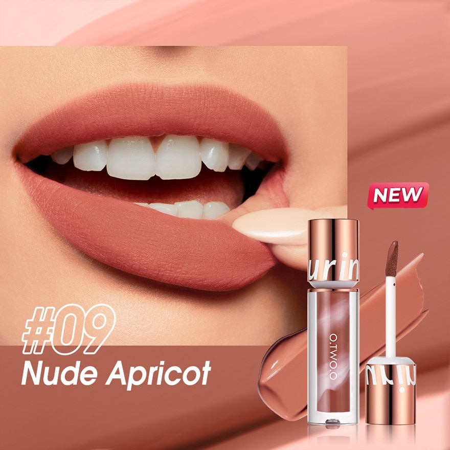 OTWOO Lip Makeup Ultra Stay Lollipop Lipstick 09 Nude Apricot 2.5g image