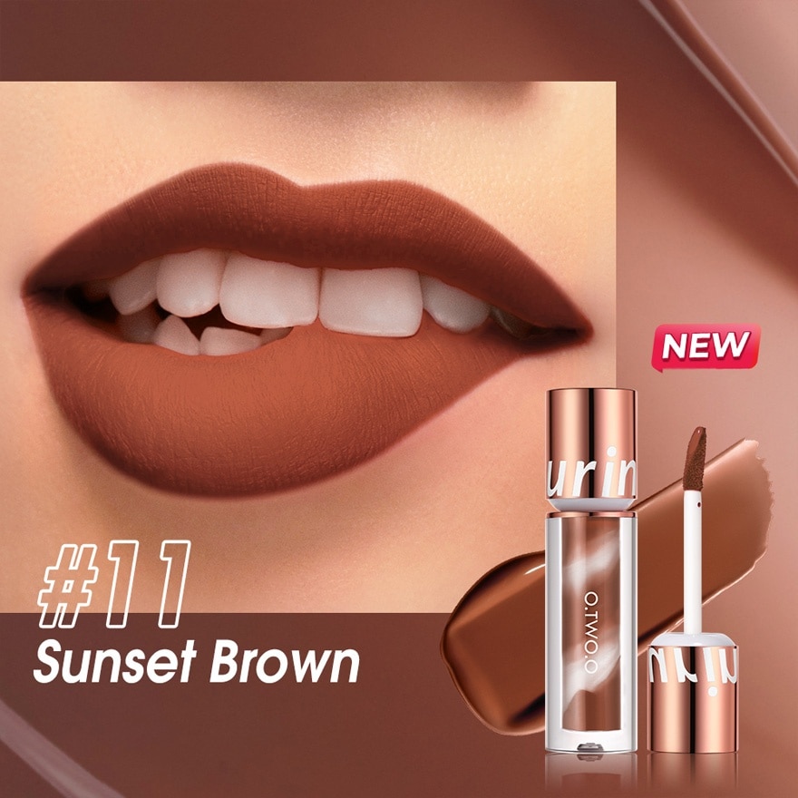 OTWOO Lip Makeup Ultra Stay Lollipop Lipstick 11 Sunset Brown 2.5g image