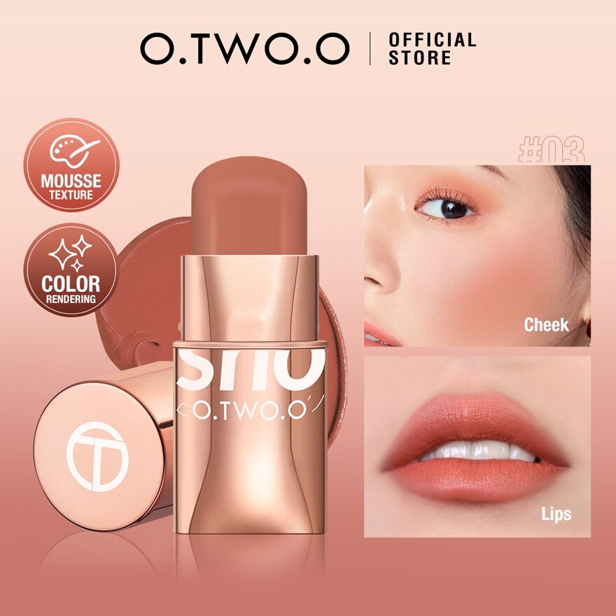 OTWOO Face Makeup Glow Colour Bounce Blush 05 Obsessed 7g image