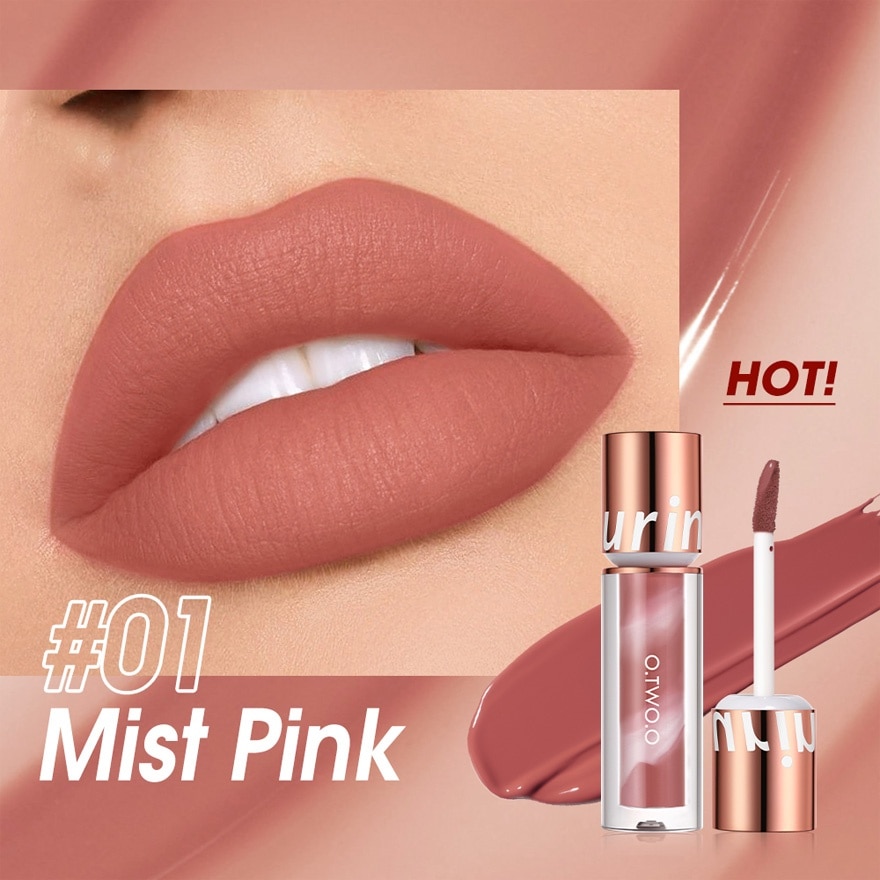 OTWOO Lip Makeup Ultra Stay Lollipop Lipstick 01 Mist Pink 2.5g image