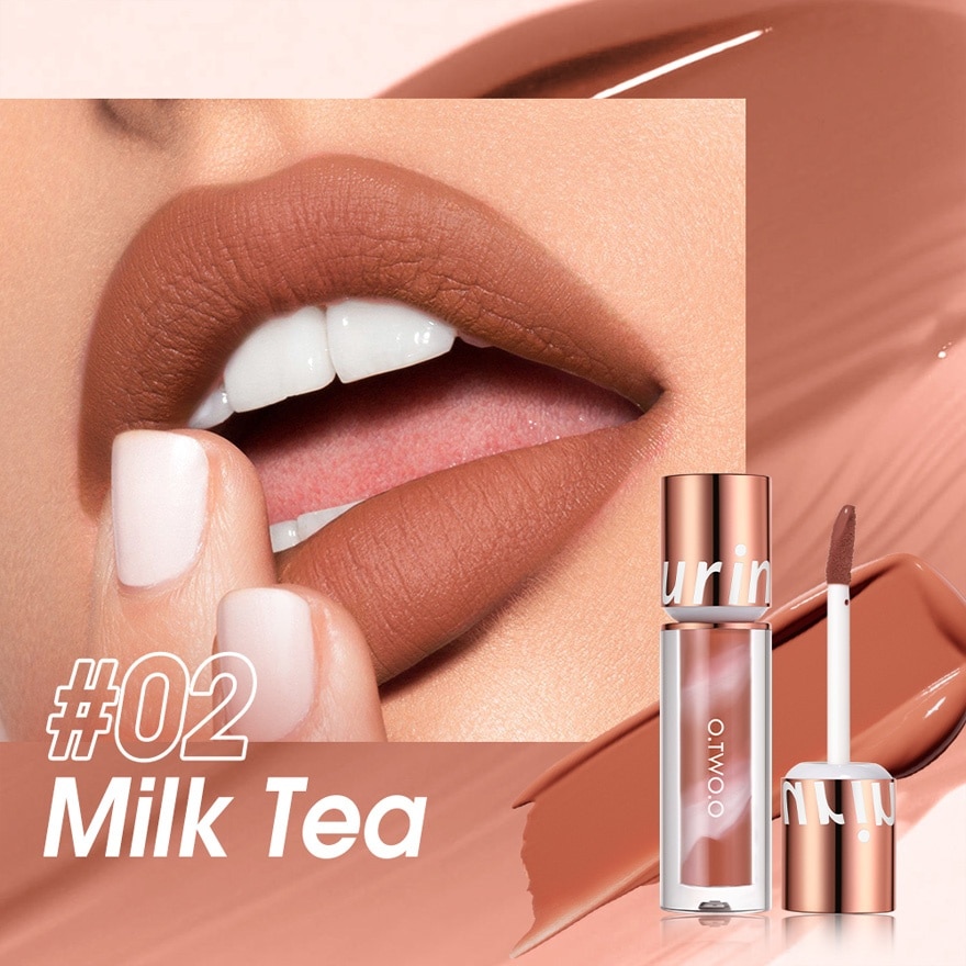 OTWOO Lip Makeup Ultra Stay Lollipop Lipstick 02 Milk Tea 2.5g image