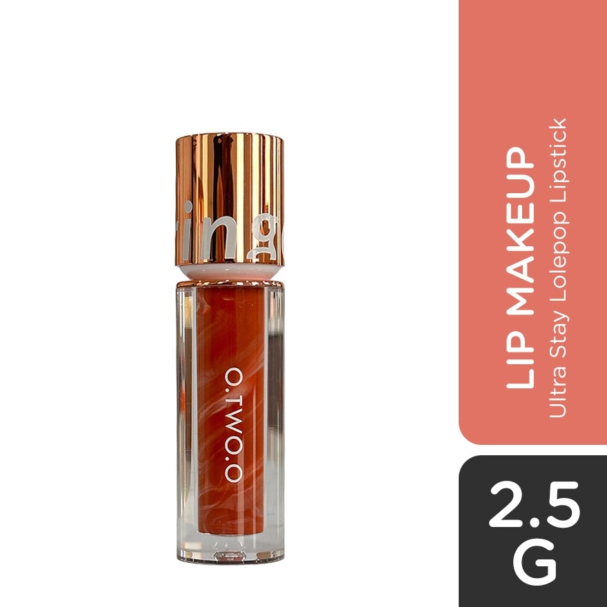 OTWOO Lip Makeup Ultra Stay Lollipop Lipstick 04 Pumpkin Brown 2.5g image