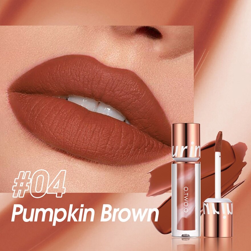 OTWOO Lip Makeup Ultra Stay Lollipop Lipstick 04 Pumpkin Brown 2.5g image