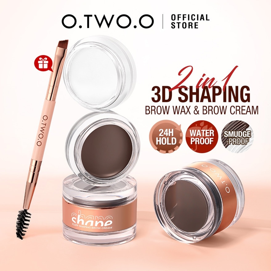 OTWOO Eye Makeup Fluff Shaping Brow Cream 01 Gray Brown 4.5g image