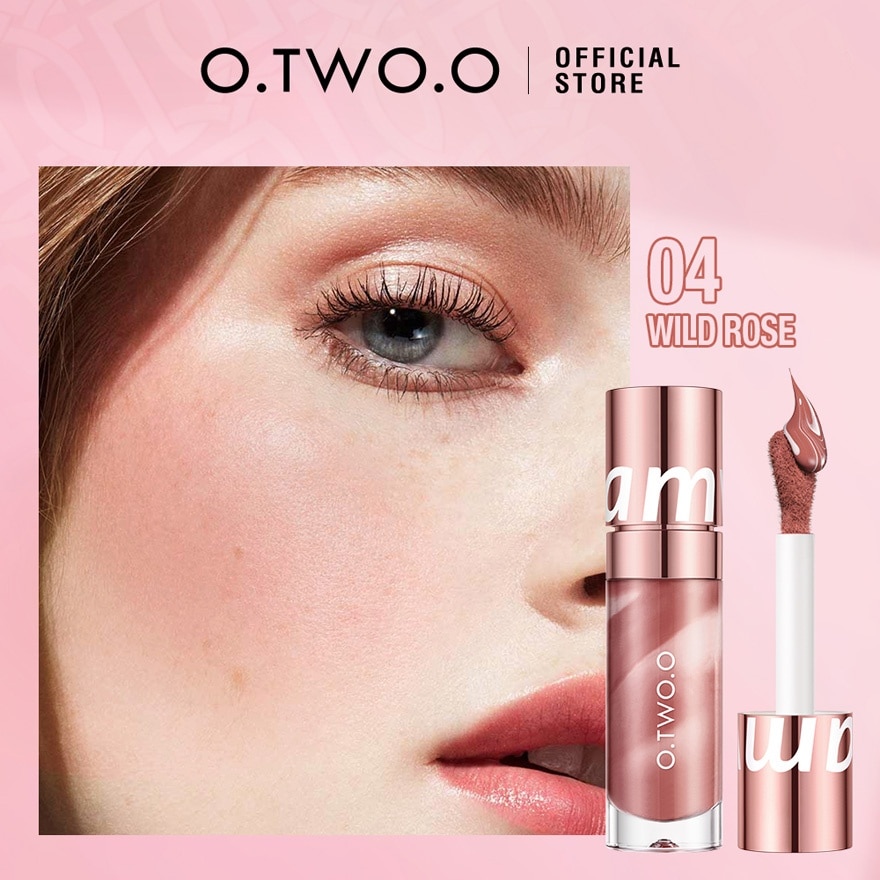 OTWOO Face Makeup Marbled Liquid Blush 04 Wild Rose 10.5g image