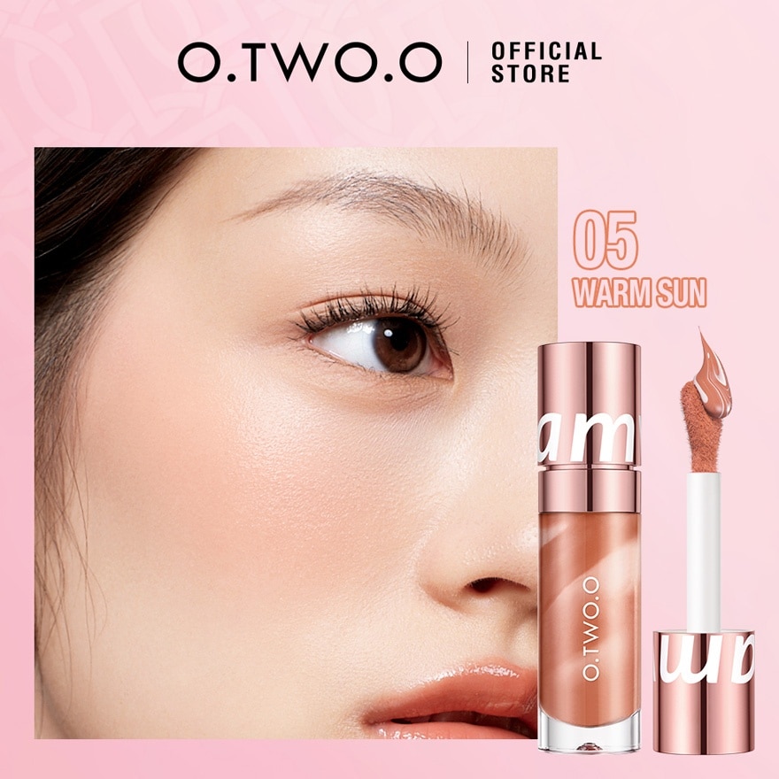 OTWOO Face Makeup Marbled Liquid Blush 05 Warm Sun 10.5g image
