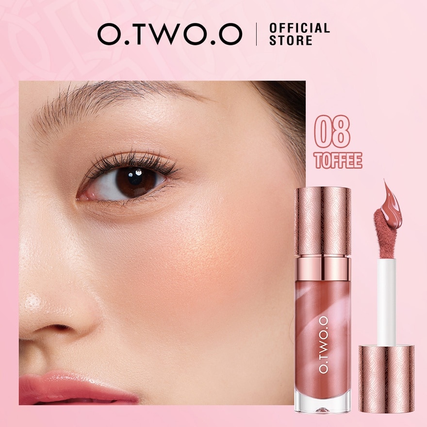 OTWOO Face Makeup Marbled Liquid Blush 08 Toffee 10.5g image