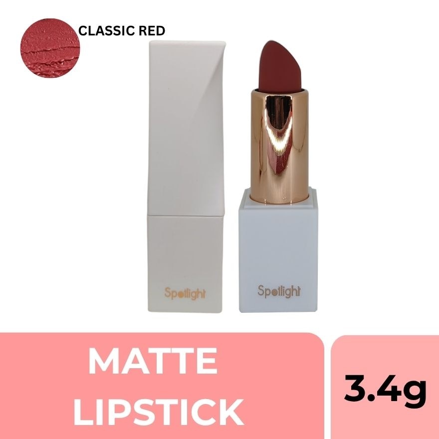 SPOTLIGHT Velvet Matte Lipstick Classis Red 3.4g image