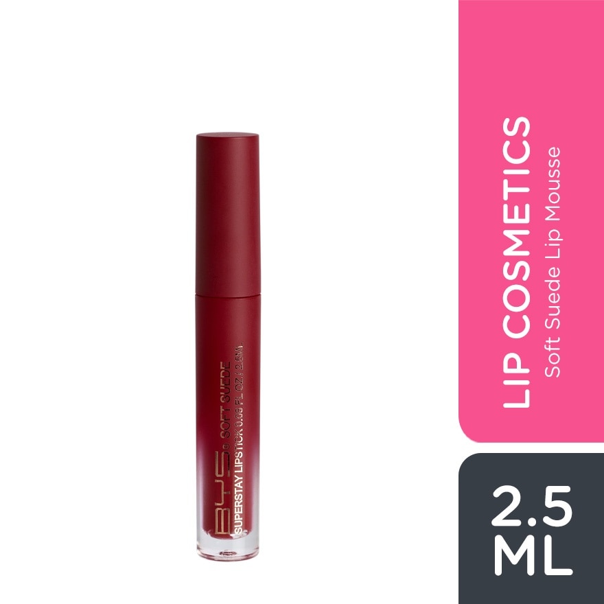 BYS Soft Suede Lip Mousse 08 Deep Passion 2.5ml image