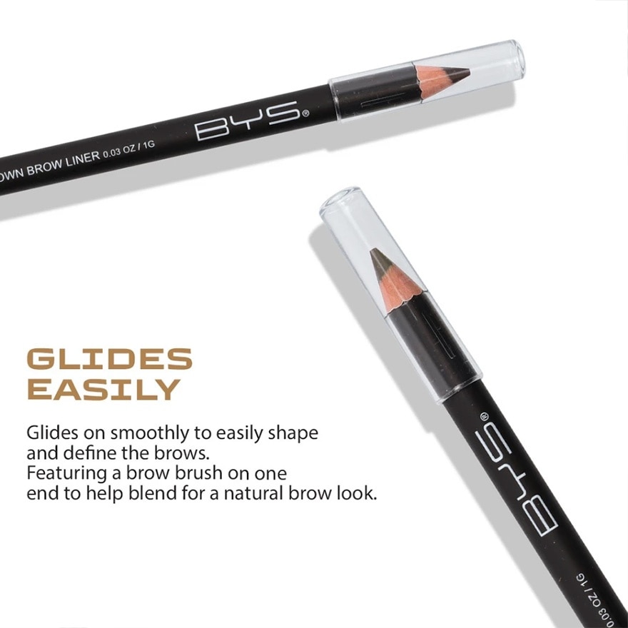 BYS Brow Liner With Brush Brown 1g image
