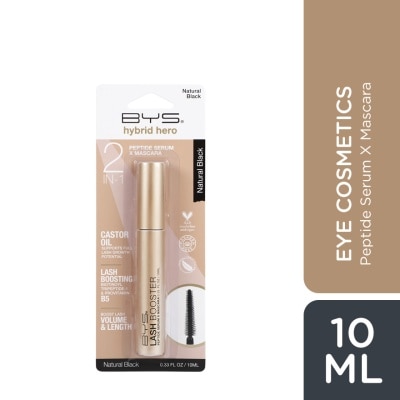 BYS - BYS Hybrid Hero Lash Booster Peptide Serum Mascara Blistered  Natural Black 10g image