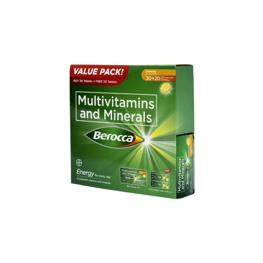 BEROCCA Orange 30s + 20s Value Pack