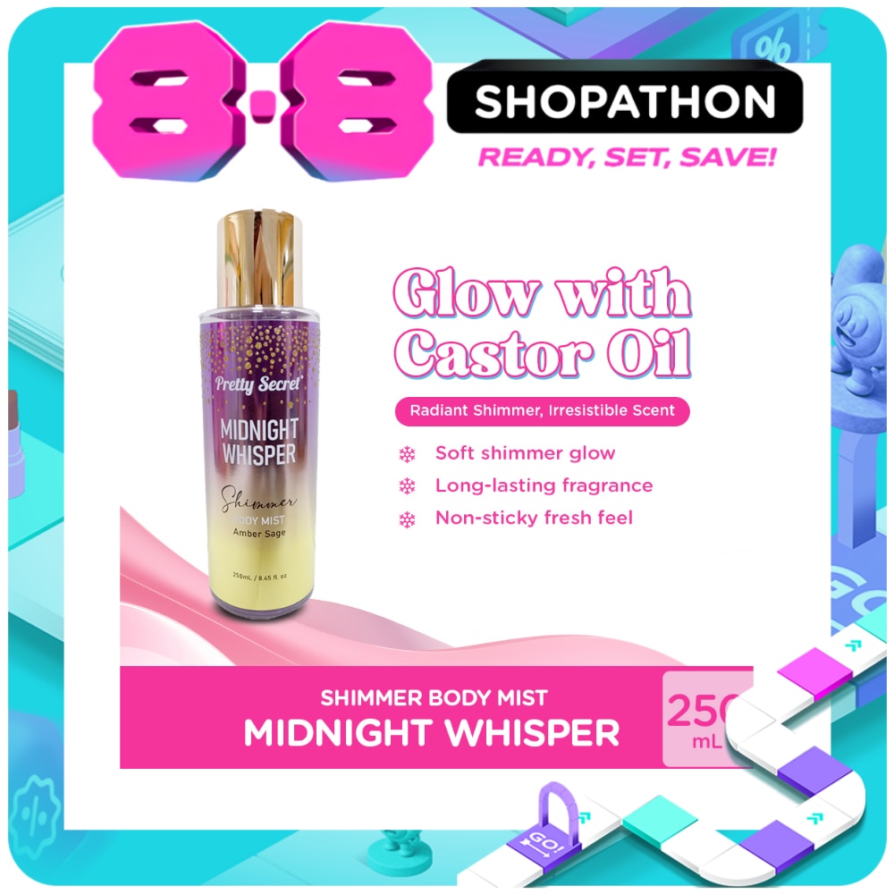 PRETTY SECRET Shimmer Body Mist Midnight Whisper 250ml image