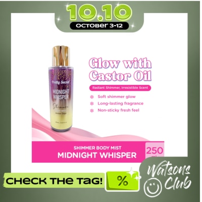 PRETTY SECRET PRETTY SECRET Shimmer Body Mist Midnight Whisper 250ml image