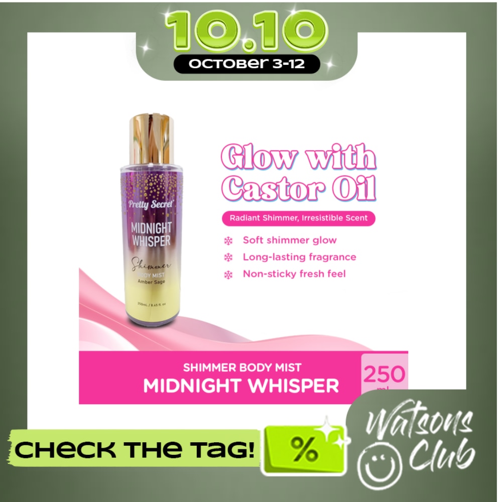 PRETTY SECRET Shimmer Body Mist Midnight Whisper 250ml image