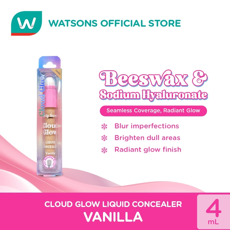 PRETTY SECRET Cloud Glow Liquid Concealer Vanilla 4ml image