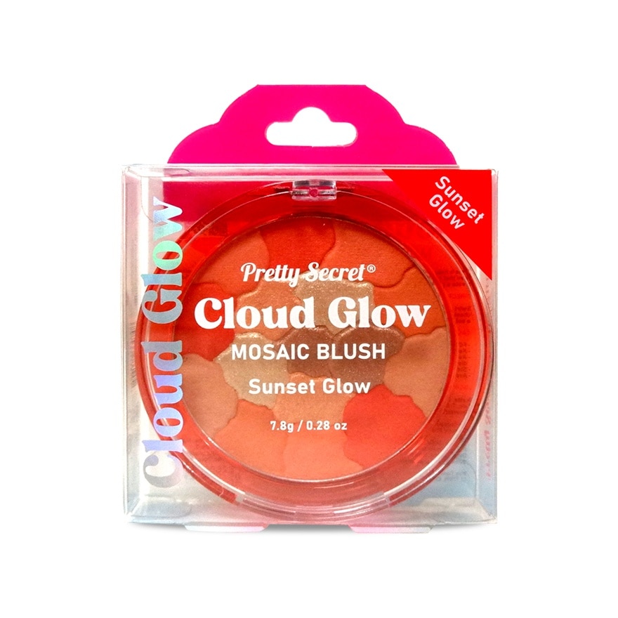 PRETTY SECRET Cloud Glow Mosaic Blush Sunset Glow 7.8g image
