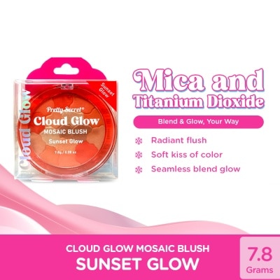 PRETTY SECRET - PRETTY SECRET Cloud Glow Mosaic Blush Sunset Glow 7.8g image