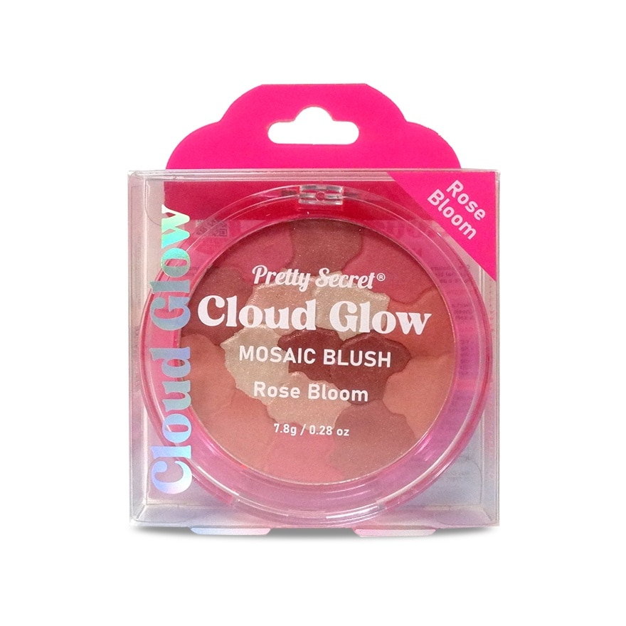 PRETTY SECRET Cloud Glow Mosaic Blush Rose Bloom 7.8g image