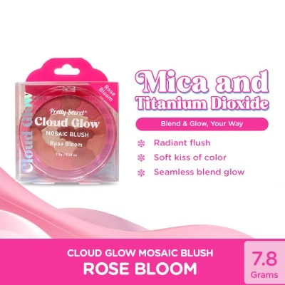 PRETTY SECRET - PRETTY SECRET Cloud Glow Mosaic Blush Rose Bloom 7.8g image
