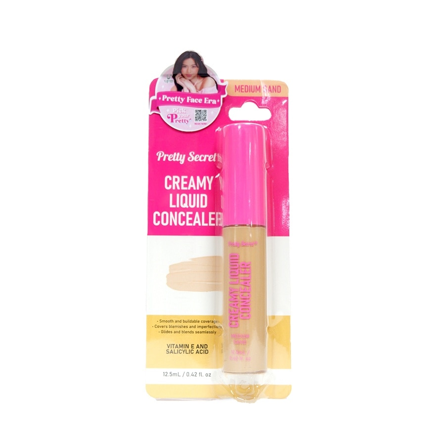 PRETTY SECRET Creamy Liquid Concealer Medium Sand 12.5ml image