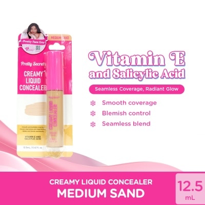 PRETTY SECRET - PRETTY SECRET Creamy Liquid Concealer Medium Sand 12.5ml image