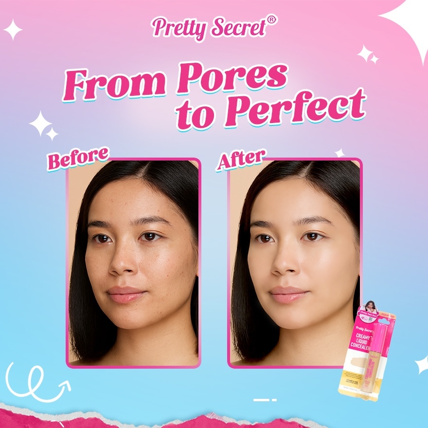 PRETTY SECRET Creamy Liquid Concealer Medium Sand 12.5ml image