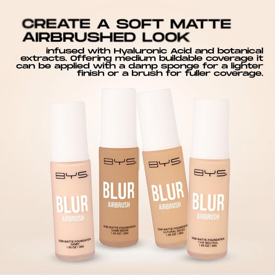 BYS Blur Airbrush Liquid Foundation Sand Beige 30g image