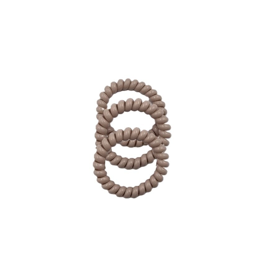 MIINE Spiral Hair Ties in Black 3s image