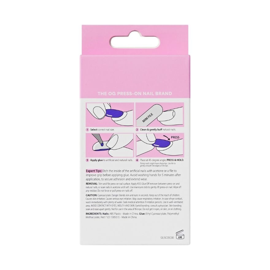 KISS Glam Embellished Nails Moonfizz 10g image