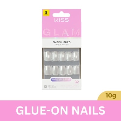 KISS - KISS Glam Embellished Nails Moonfizz 10g image