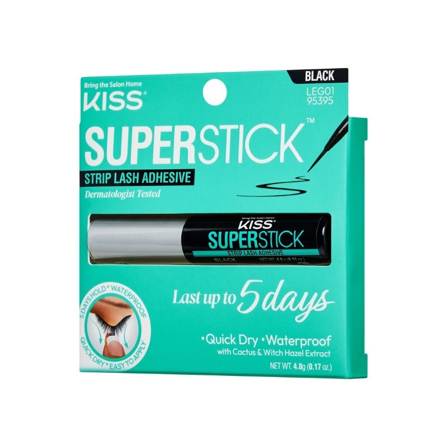 KISS Superstick Strip Lash Adhesive Black 4.8g image