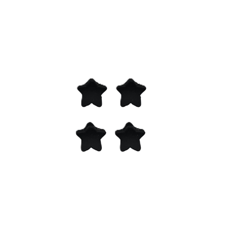 MIINE Star Hairclip Set in Black 4s image