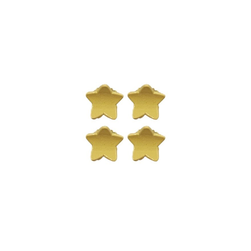 MIINE Star Hairclip Set in Yellow 4s image