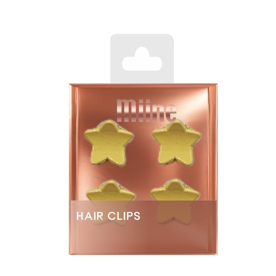 MIINE Star Hairclip Set in Yellow 4s image