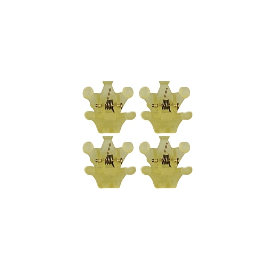 MIINE Crown Hair Clip Set in Yellow 4s image