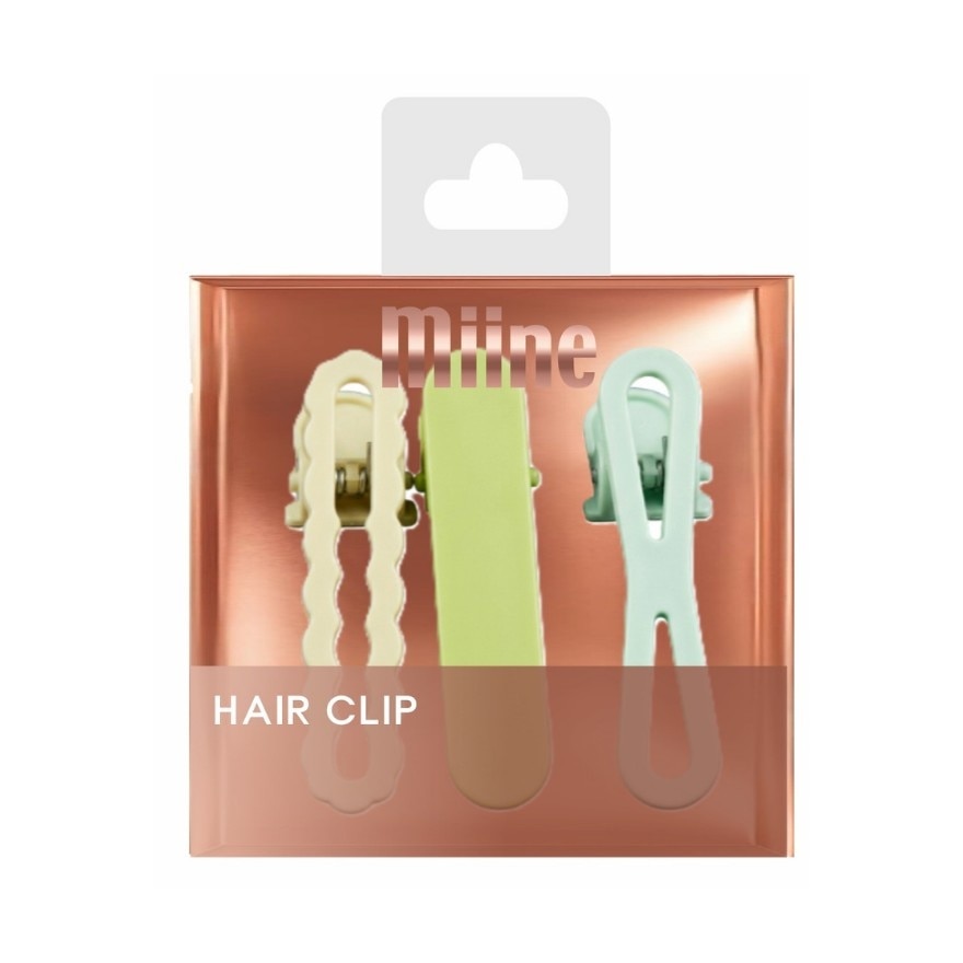MIINE The Matcha Green Hairclip Set 3s image