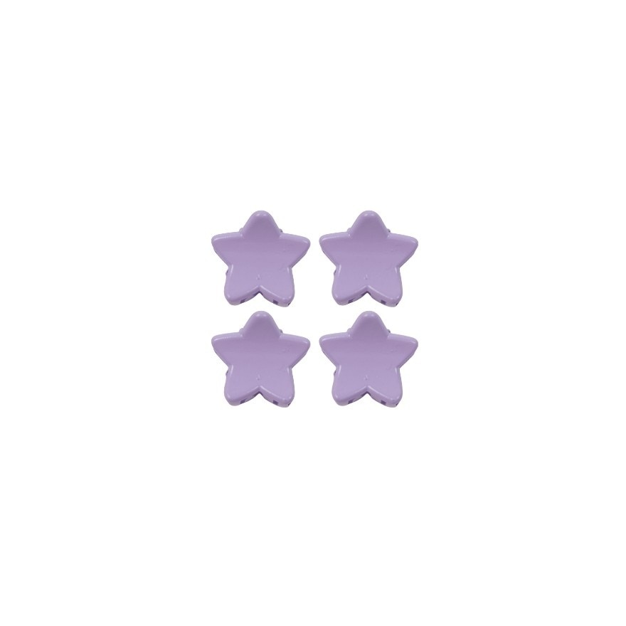 MIINE Star Hairclip Set in Purple 4s image