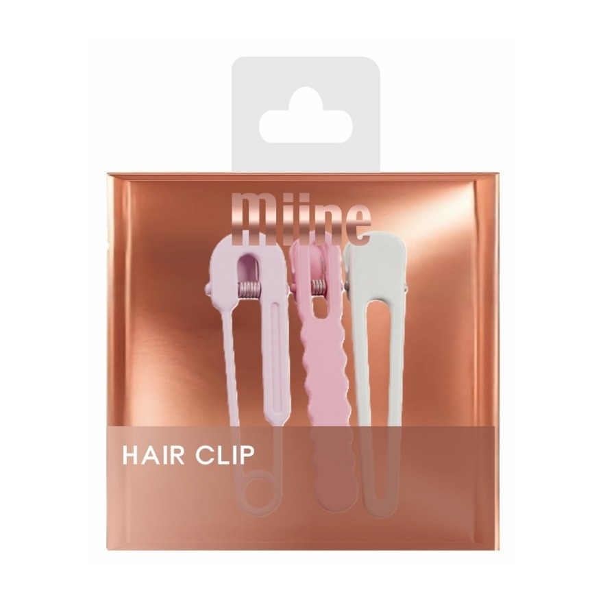 MIINE Bubblegum Pink Hairclip Set 3s image