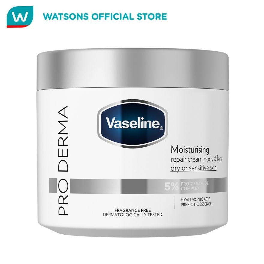 VASELINE Pro Derma Moisturising Repair Cream Fragrance Free 360g image